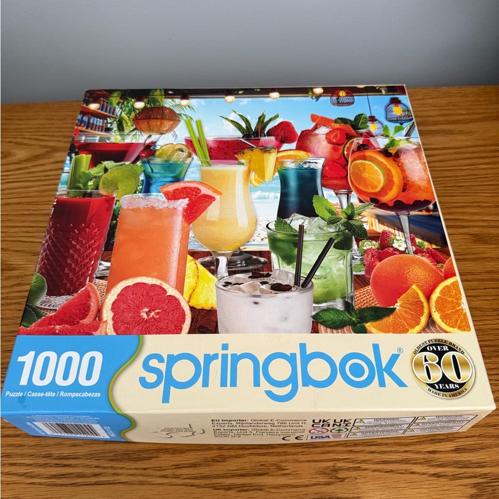 Springbok Colorful Cocktail Puzzle - 1000 Pieces